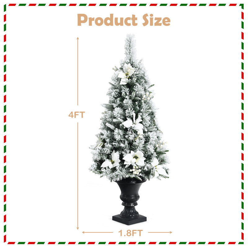 Patiojoy 4' H Lighted Artificial Christmas Tree