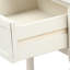 Console Daisy Series avec deux tiroirs et une tablette inférieure (blanc ivoire)