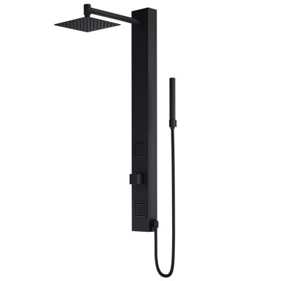 Orchid 39" H X 4" W 2-Jet Shower System with Hand Wand - Requires existing shower head connection