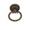 Small 1-1/2" Length Antique Brass Ring Drawer Pull