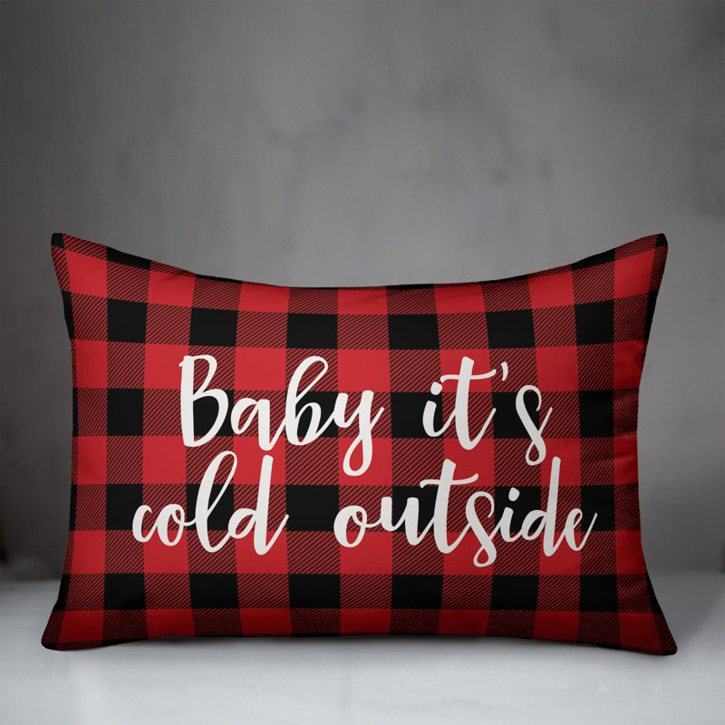 Plaid Reversible Throw Pillow