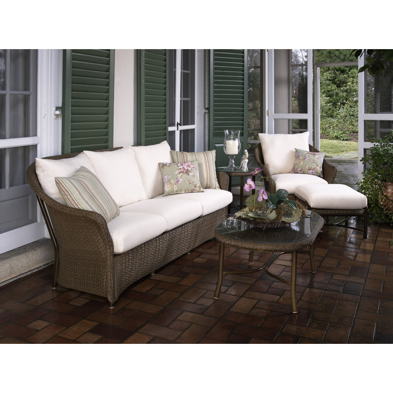 Weekend Retreat Outdoor 5 - Piece Conversation Set, Fife Sahara, Ebony