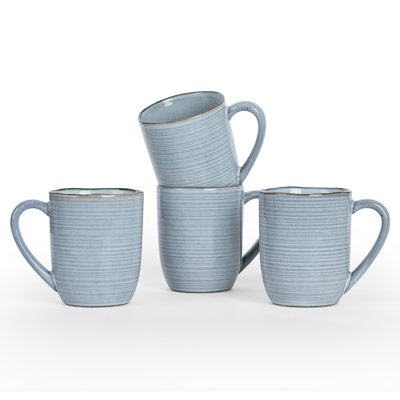 Fellows 4 Piece Stoneware Coffee Mug Set