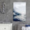 «Coastal Beach» IDÉE4WALL, reproduction d'art sur toile, orages océaniques, paysage marin, art moderne, nautique, paysage coloré, multicolore ultra pour le salon, la chambre à coucher, le bureau
