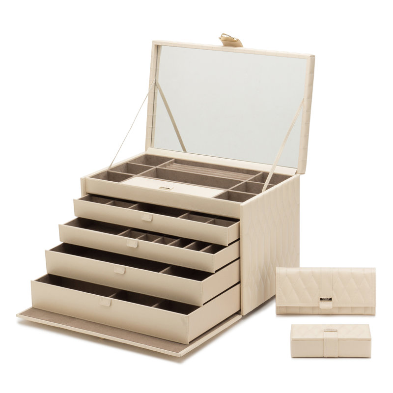 Caroline Leather Jewelry Box