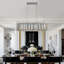 Luminaire de lustre moderne moderne en cristal