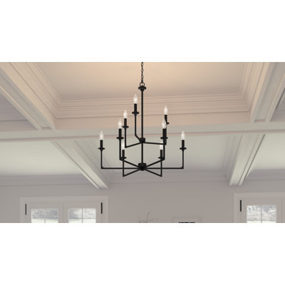 Nabile 9 - Light Dimmable Tiered Chandelier