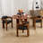 Wooden Upholstered Barrel Dining Chairs (Set of 2)-1279083841