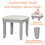 Coiffeuse de maquillage moderne moderne 48 "avec miroir et lumières et tabouret rembourré-1796883216