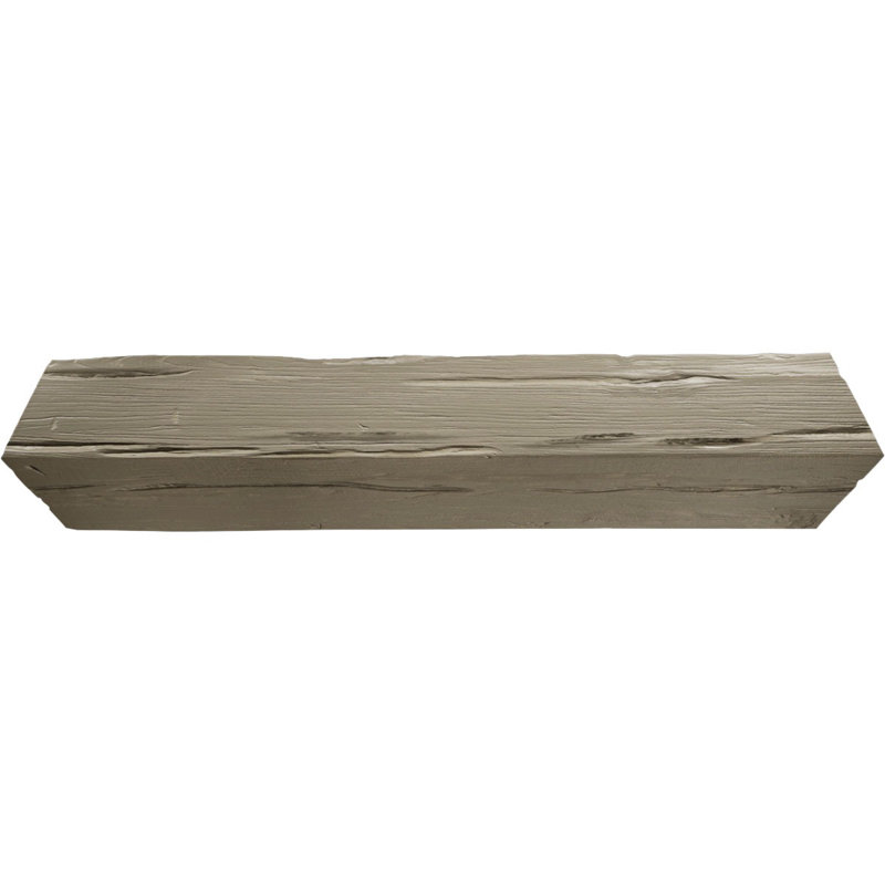 Poutre de plafond à 3 côtés en faux bois Riverwood Endurathane (poutre en U), H 10 po x l 12 po, Brume champagne, 14'L