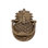 Heurtoir de porte en forme de ananas en laiton antique avec quincaillerie de fixation