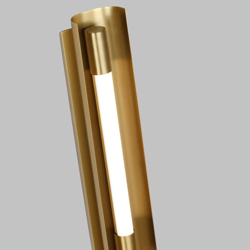Carson 1 - Light LED Bath Bar, Burnished Brass