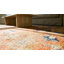 Square Geometric Antique Coral Color Late 18th Century Chinese Ningxia Rug
