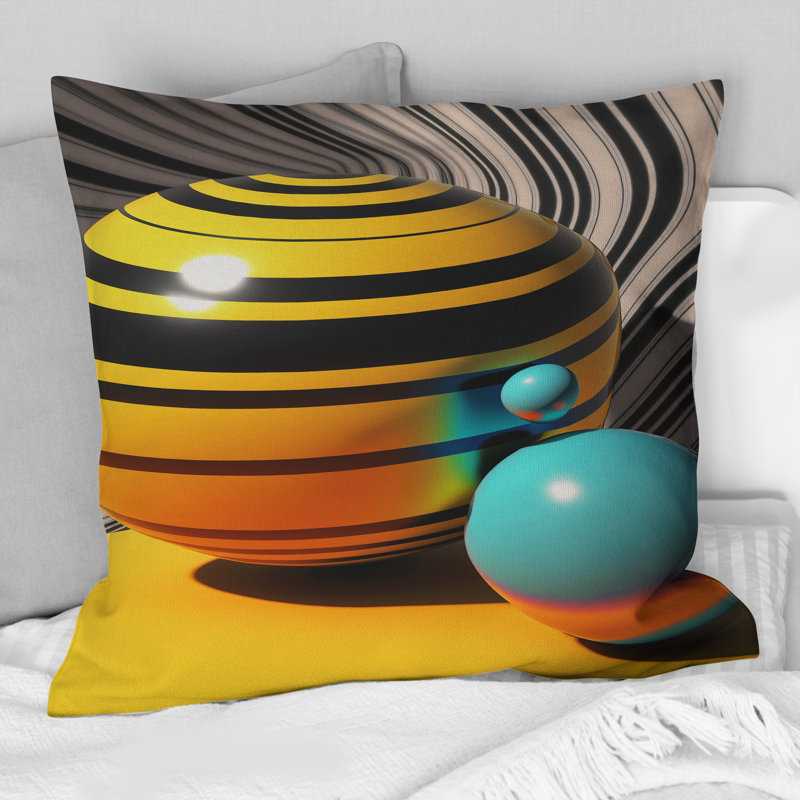 Coussin Pop Art Colorful Spheres III - Abstract