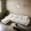 126" Reversible L-shaped Sectional Sofa with Ottoman-1437745718