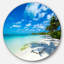 «Tropical Beach with Palm Shadows» de Mattos - reproduction de photo-2014784659-2014784663