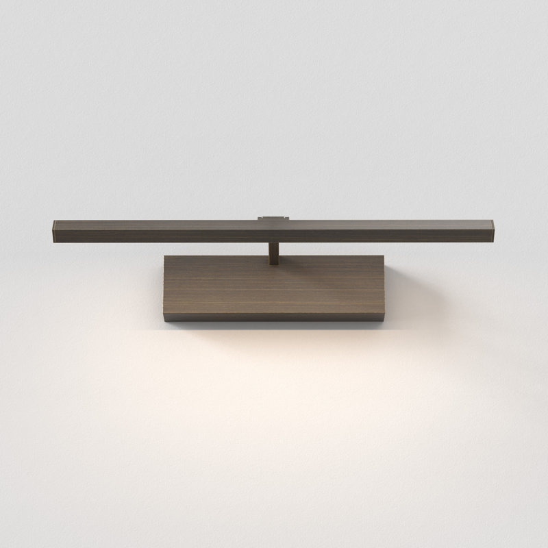 Mondrian LED Wall Mounted Picture Light, 2.36" H x 15.75" W x 7.4" D, Bronze