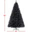 Arbre de Noël noir épinette éclairé facile à installer-830510862