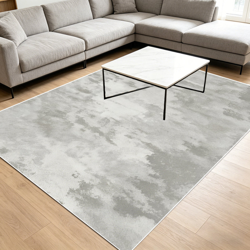 1PC neutral watercolor abstract faded gray tie-dye pattern area rugs, Soft and Comfortable, easy-to-maintain, machine washable Indoor floor mat, suitable for living room, bedroom, dining room, kitchen, entryway, patio, balcony, home office, Home Deco
