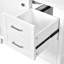 Meuble-lavabo moderne, 1 porte à fermeture douce et 3 tiroirs, armoire de rangement moderne-536995499