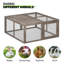 Cage à poulailler pliable en bois Leithow-873793491