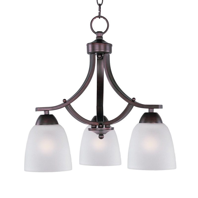 Hayden 3-Light Dimmable Bell Chandelier, Oil Rubbed Bronze