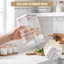 6 contenants hermétiques pour aliments, organisateurs de garde-manger empilables sans BPA pour céréales, pâtes et aliments secs