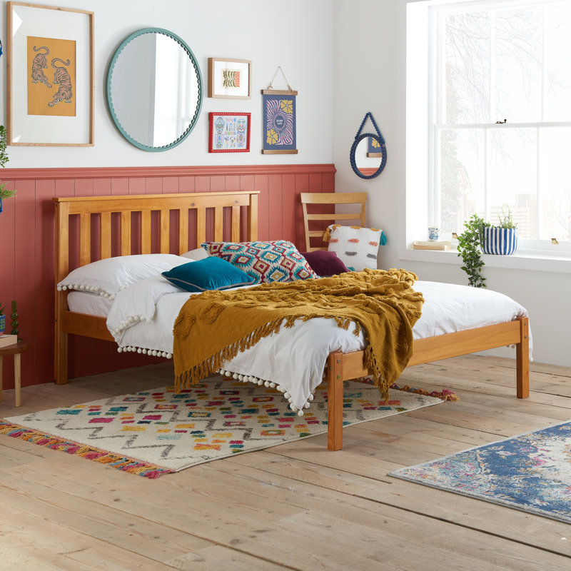 Alam Bed Frame, Small Double (4'), Pine