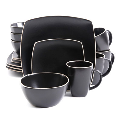 Stoneware Dinnerware Set 16 Piece - Service for 4