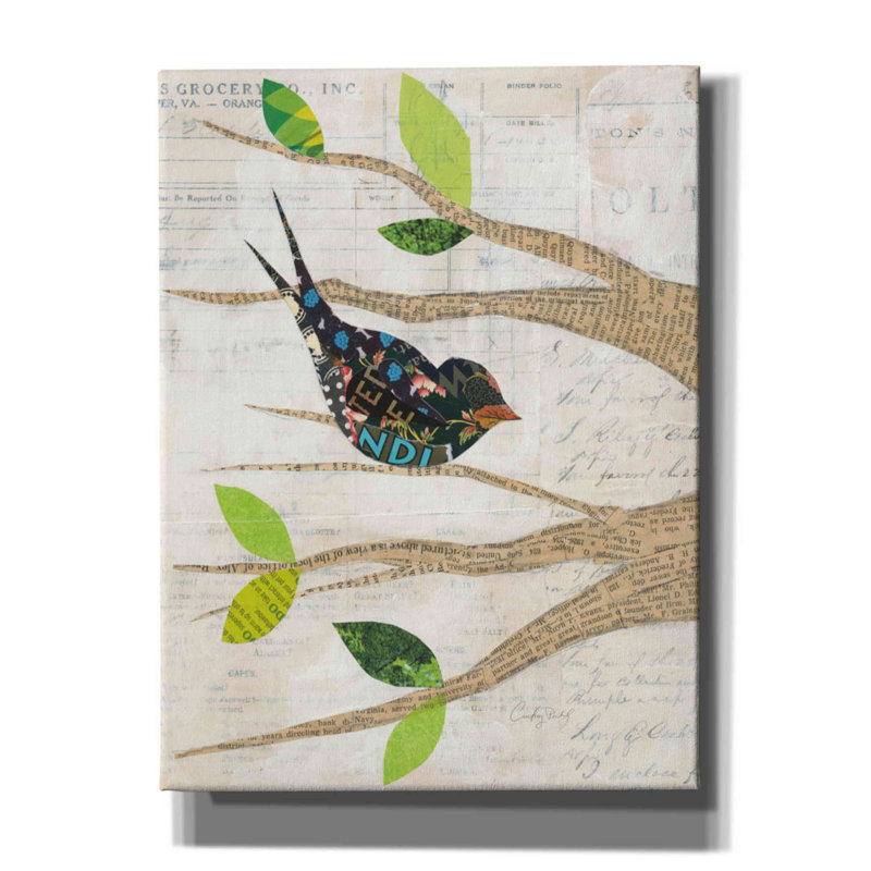 Krista Birds In Spring III par Courtney Prahl, H 16 po x l 12 po x P 0,75 po