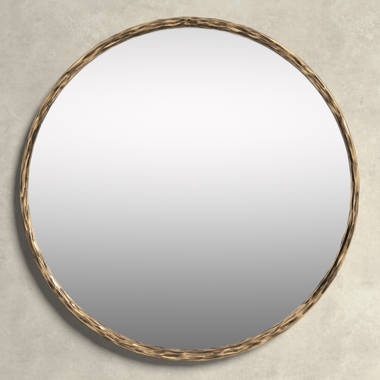 Abel Brass Round Wall Mirror 48