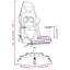 Fauteuil de jeu avec repose-pieds en similicuir-1811234764