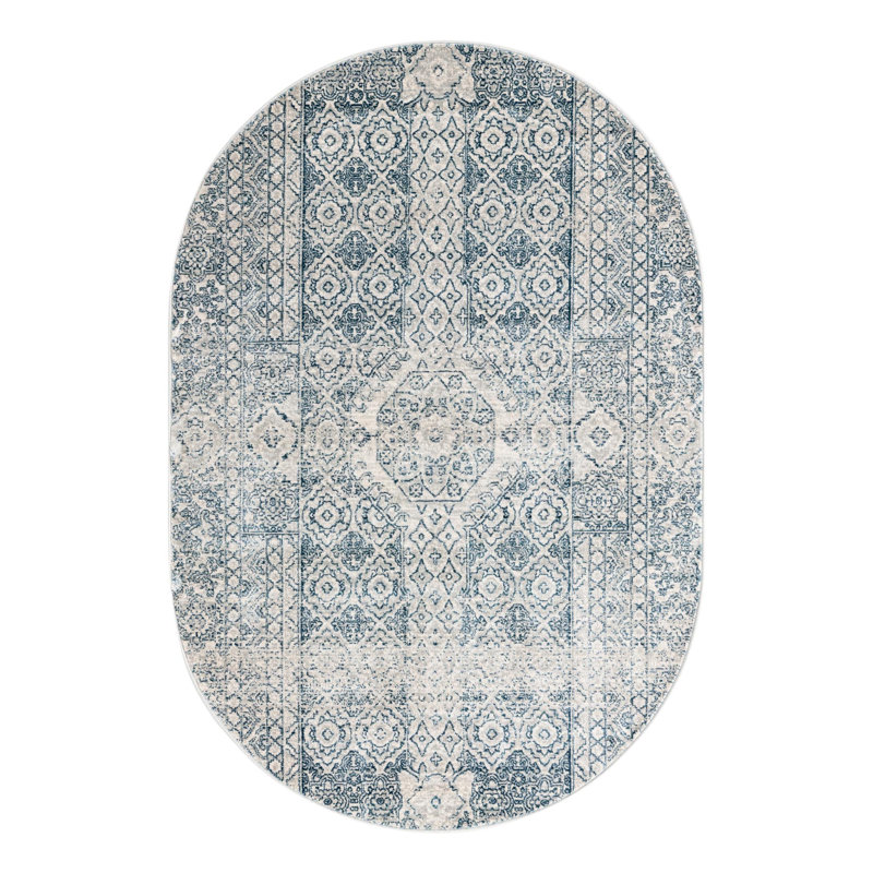 Tapis gris Alize, Ovale 4 pi x 5 pi 11 po