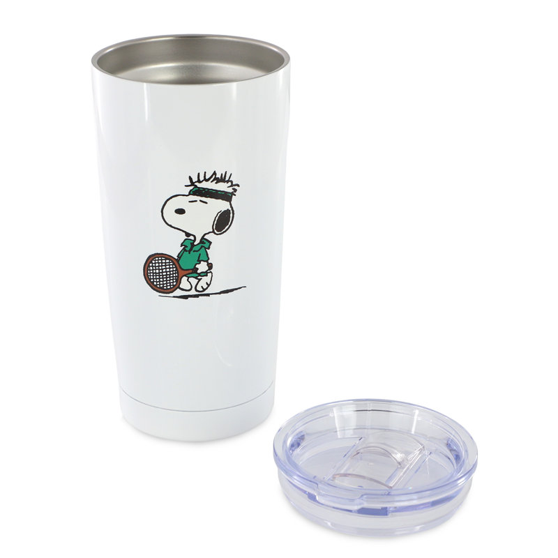 Peanuts 17-Ounce Thermal Tumbler with lid in White