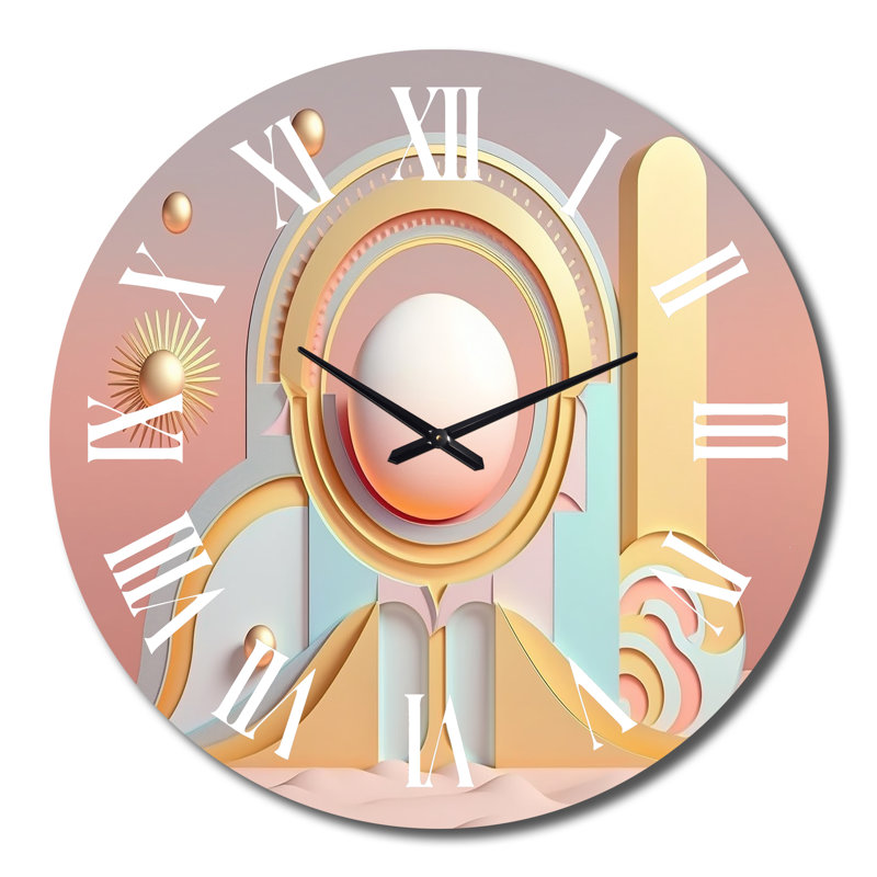 Horloge murale en métal, Très grand