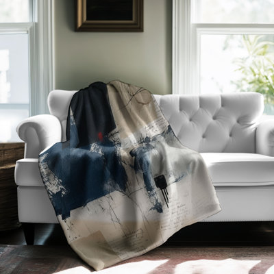 Spilled Indigo - 1 Piece Premium Blanket