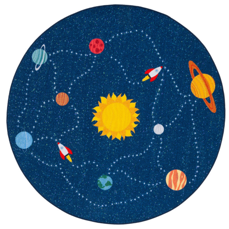 Tapis Chatham Kids Playhouse 200 Performance lavable à la machine, Rond 5 pi