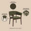 Fauteuil de salle à manger rembourré Blake-1595375943