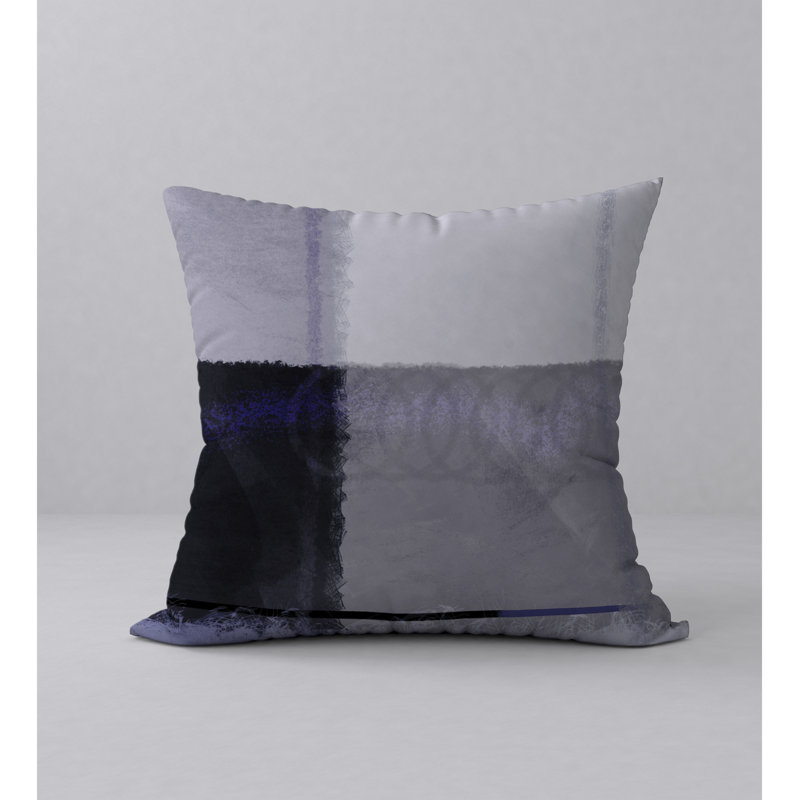 Coussin décoratif abstraite, 20 po X 20 po