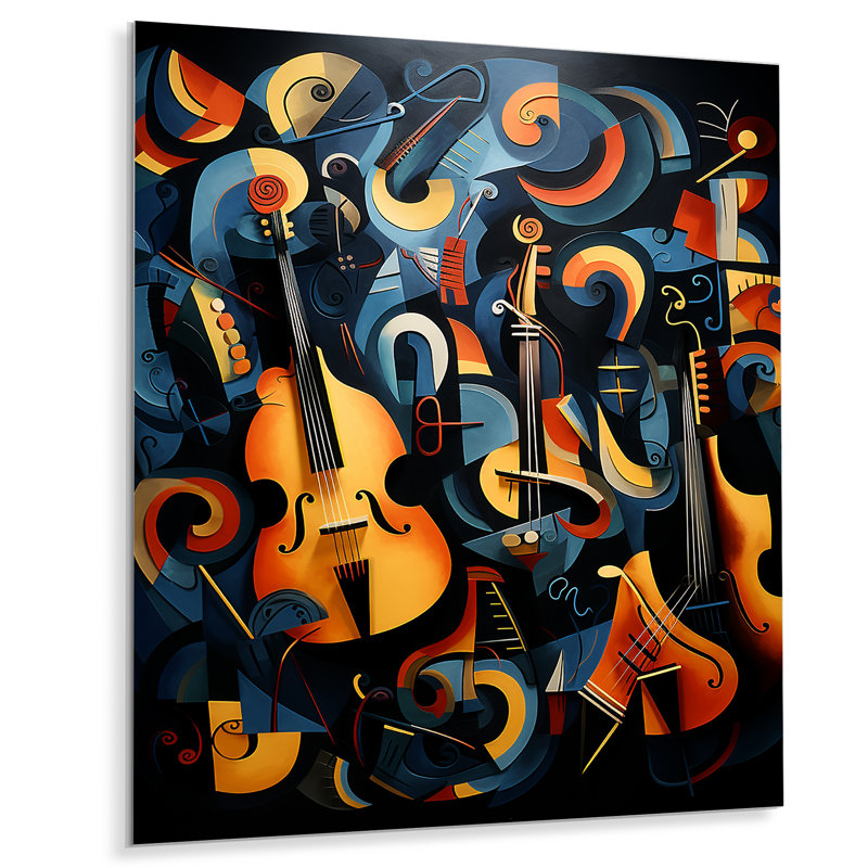 Bleu musique de Harlem en couleur pastel - art mural Harlem Renaissance, H 20 po x l 12 po x P 1 po