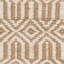 Tapis de jute/ivoire fait main géométrique à tissage plat/en sisal Oakland-23025488