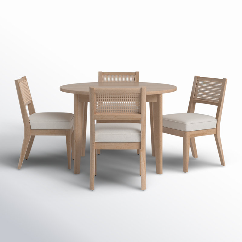 Kranz 5 Piece Round Dining Set, Oak