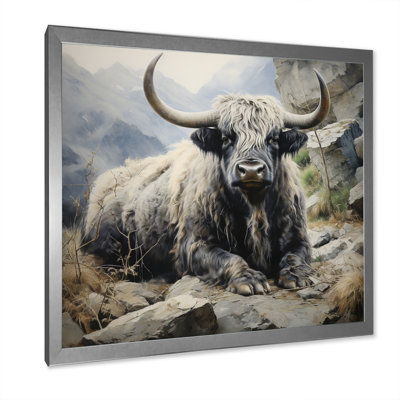 Yaks Serenity In Shadows I, reproduction d'art sur toile