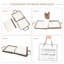 Housse pour mobilier d'extérieur durable en tissu 600D Oxford avec poignées et sac de rangement-107088236-107088238