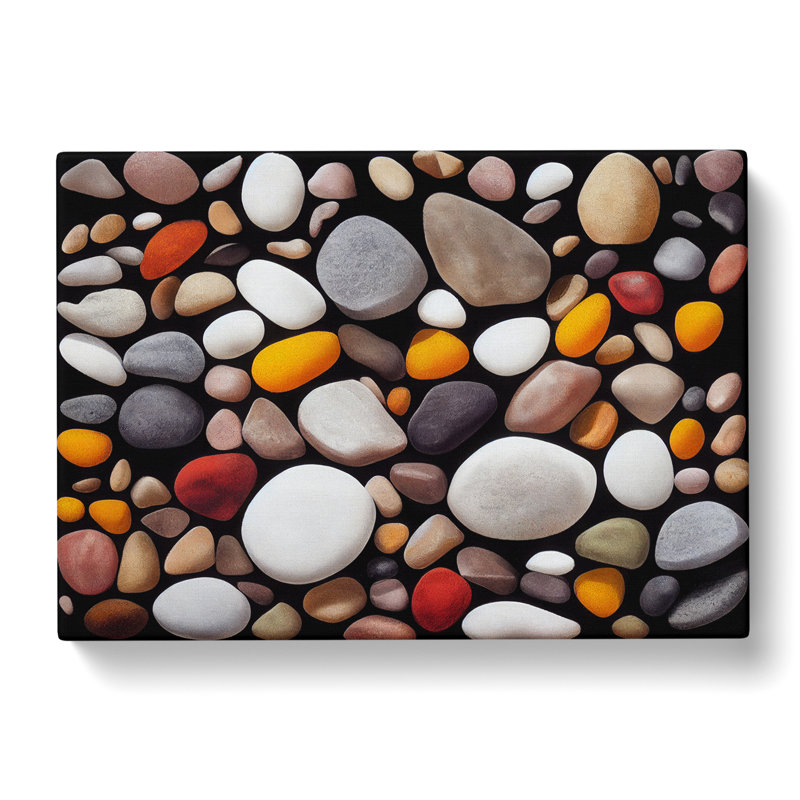 Pebbles By The River Vol.4 - Wrapped Canvas Print, 35cm H x 50cm W x 3cm D