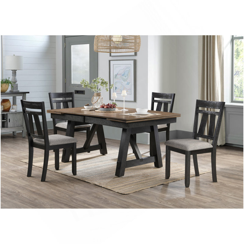 Table de salle à manger à rallonge de style maison de campagne 1Pc