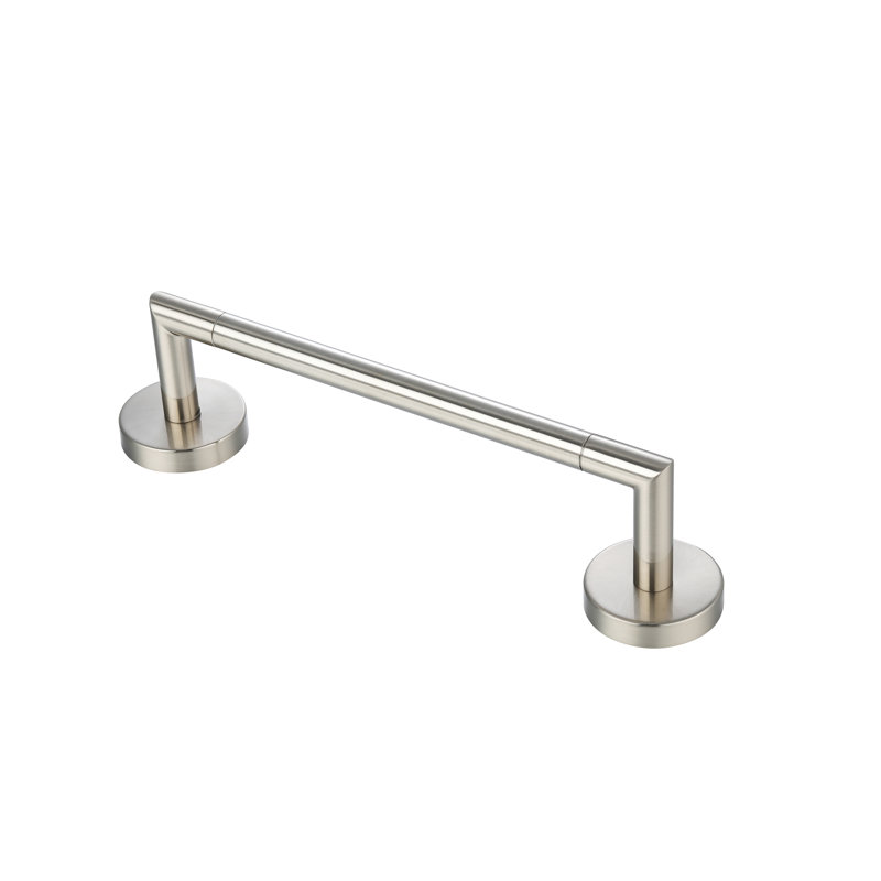 Utopia - Single Towel Bar, Polished Chrome, 2.83" H x 11.22" W x 2.83" D