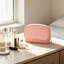Pochette de rangement en plastique semi-circulaire en filet avec fermeture éclair, grande capacité, pour cosmétiques de voyage, organisateur de rangement portable en filet pour maquillage et petits objets-502656913