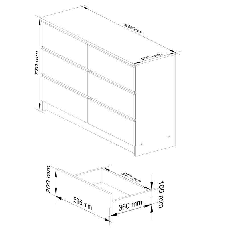 Boniface Particle Board Rectangle Storage Unit Accent Chest,  77cm H x 120cm W x 40cm D