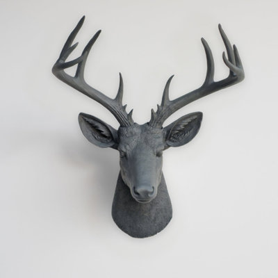 Large Deer Head Faux Taxidermy Wall Décor
